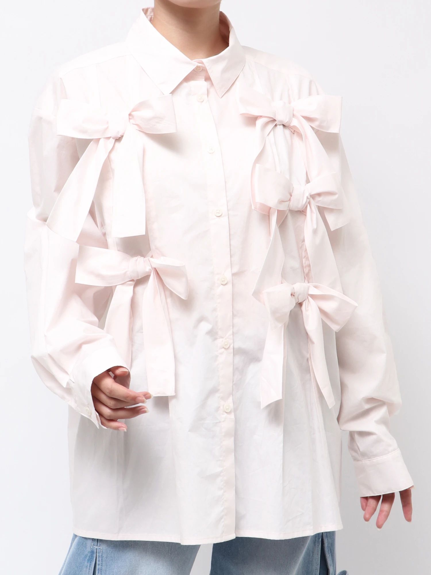 merry jenny｜Bon Bon Ribbon Shirt