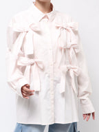 merry jenny｜Bon Bon Ribbon Shirt