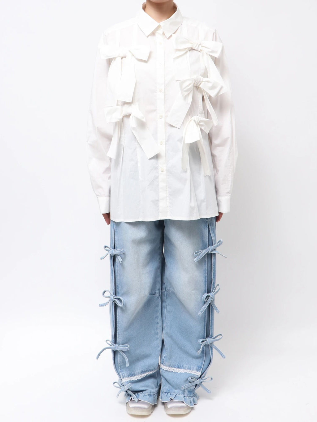 merry jenny｜Bon Bon Ribbon Shirt