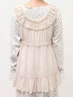 merry jenny｜ Sheer Gathered Tunic