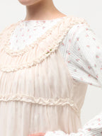 merry jenny｜ Sheer Gathered Tunic