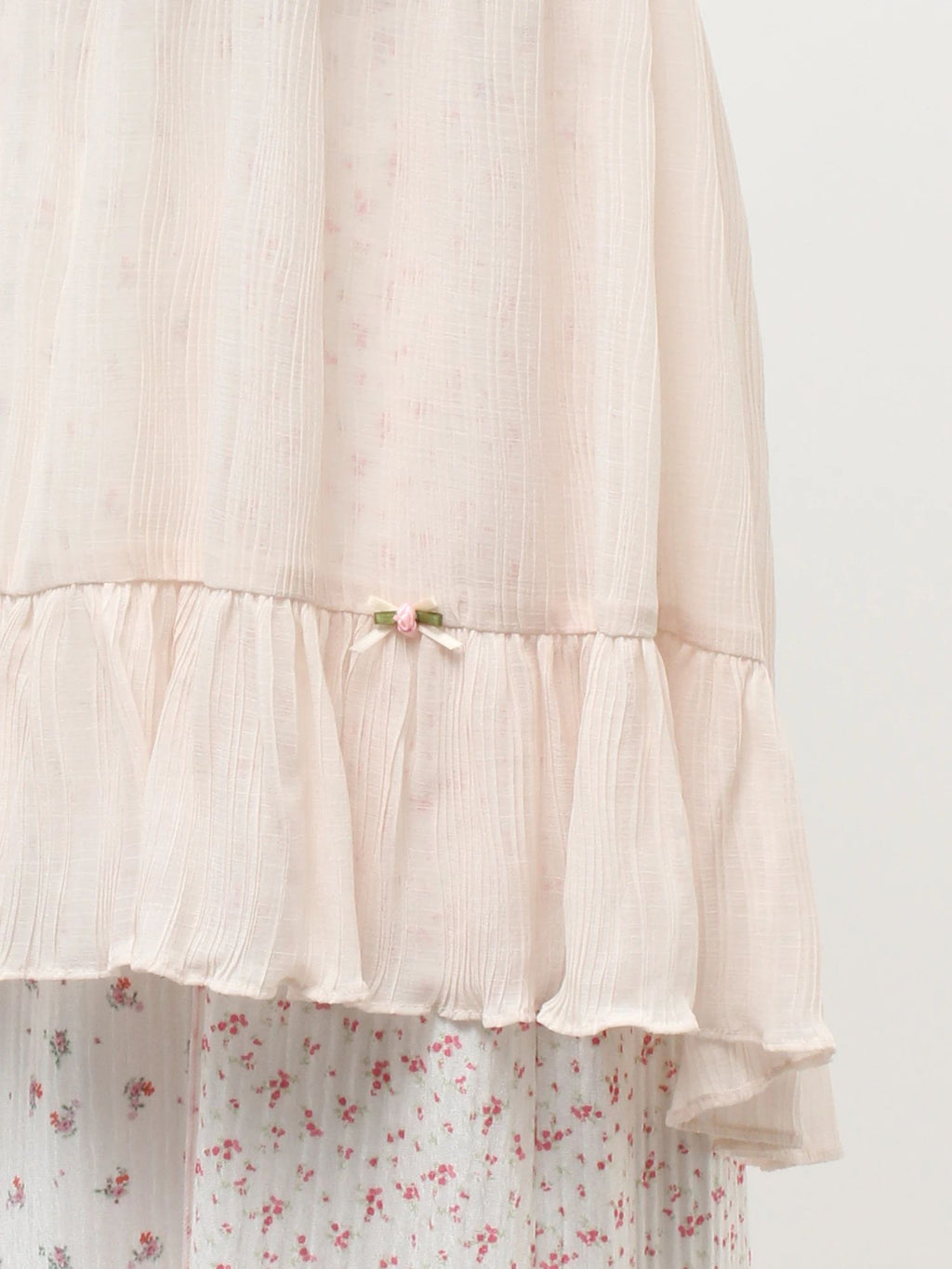 merry jenny｜ Sheer Gathered Tunic