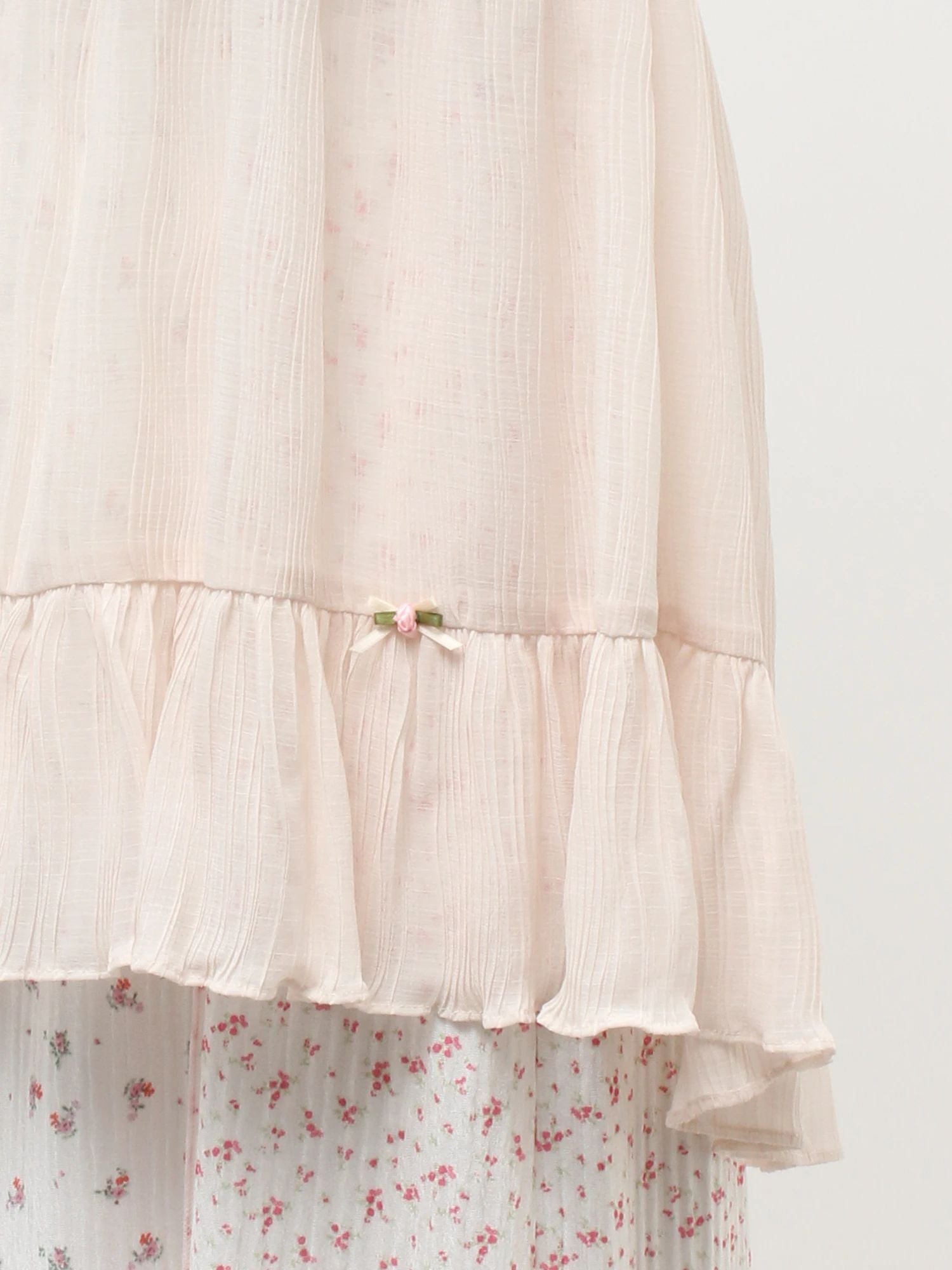 merry jenny｜ Sheer Gathered Tunic