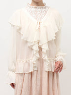 merry jenny｜Sheer Frill Bolero