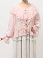 merry jenny｜Sheer Frill Bolero