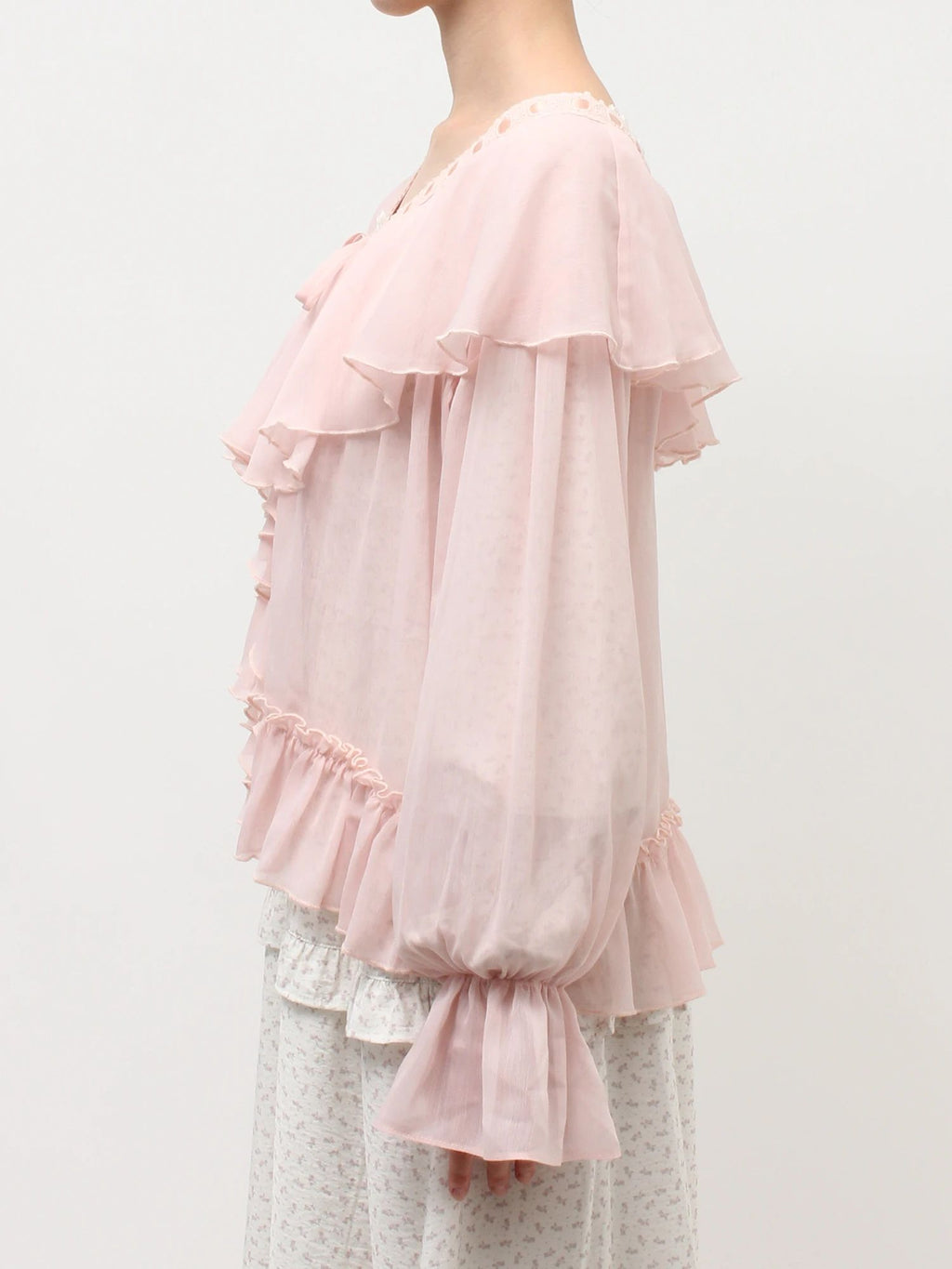 merry jenny｜Sheer Frill Bolero