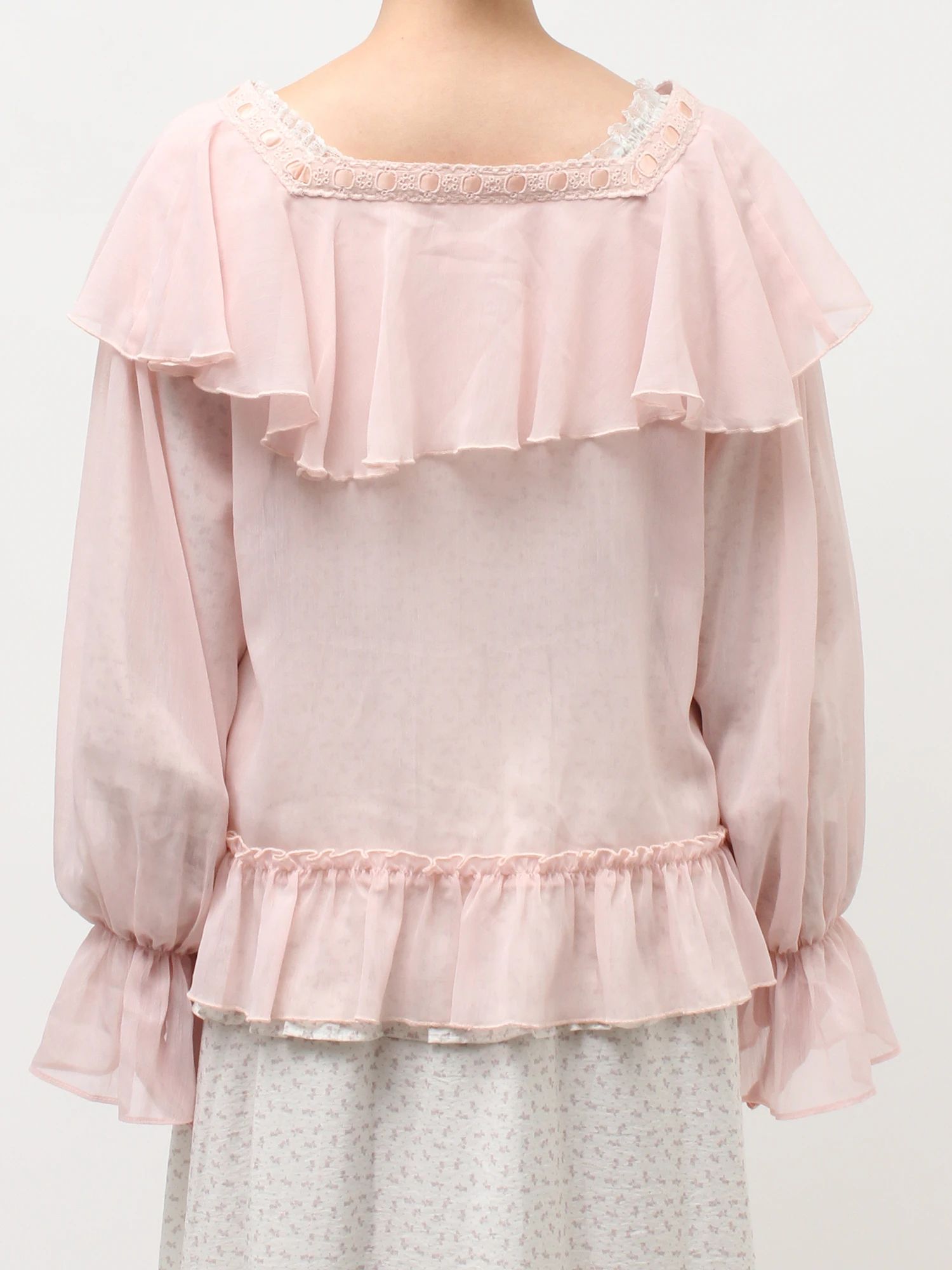merry jenny｜Sheer Frill Bolero