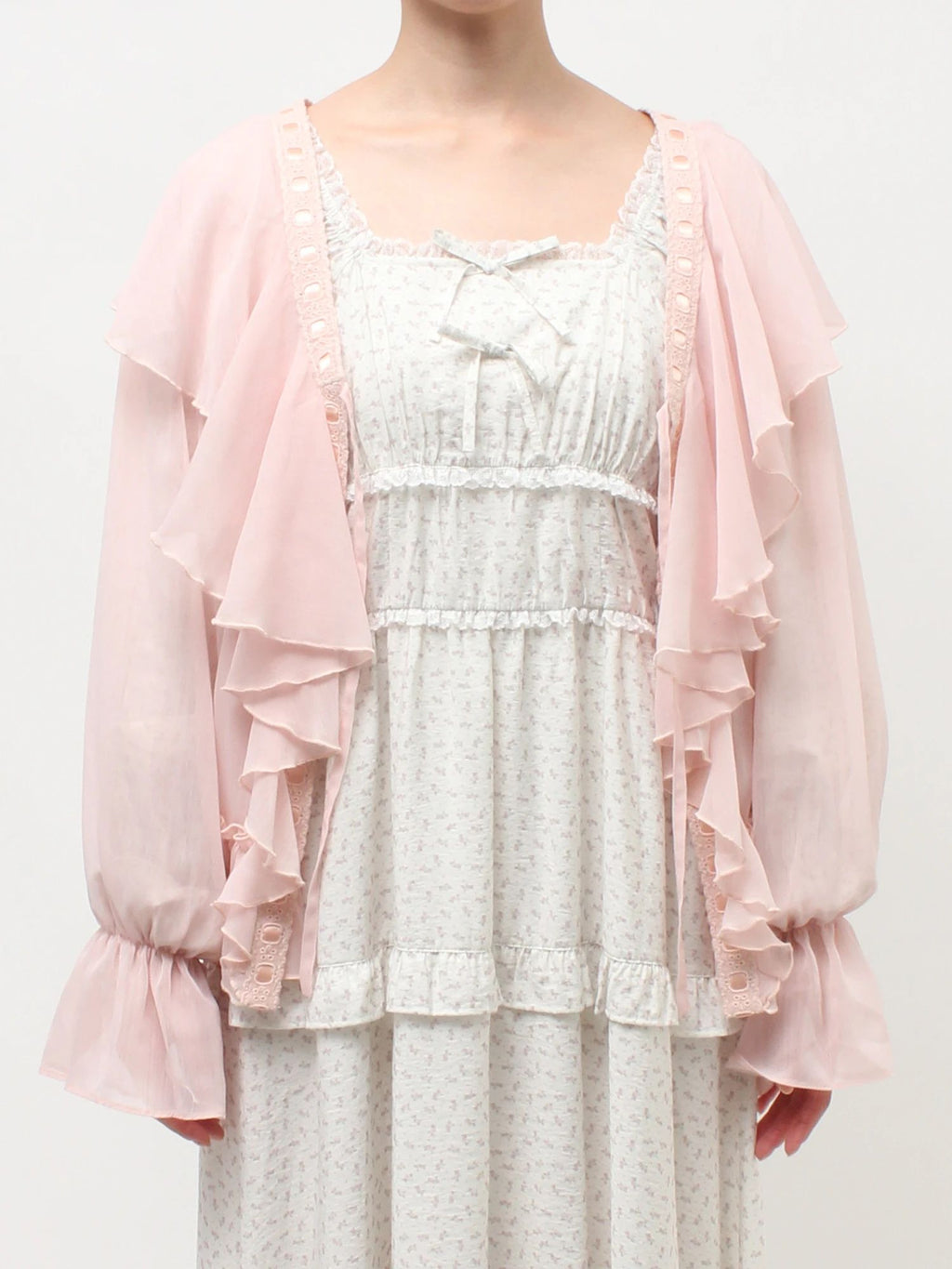 merry jenny｜Sheer Frill Bolero
