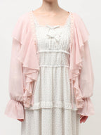 merry jenny｜Sheer Frill Bolero
