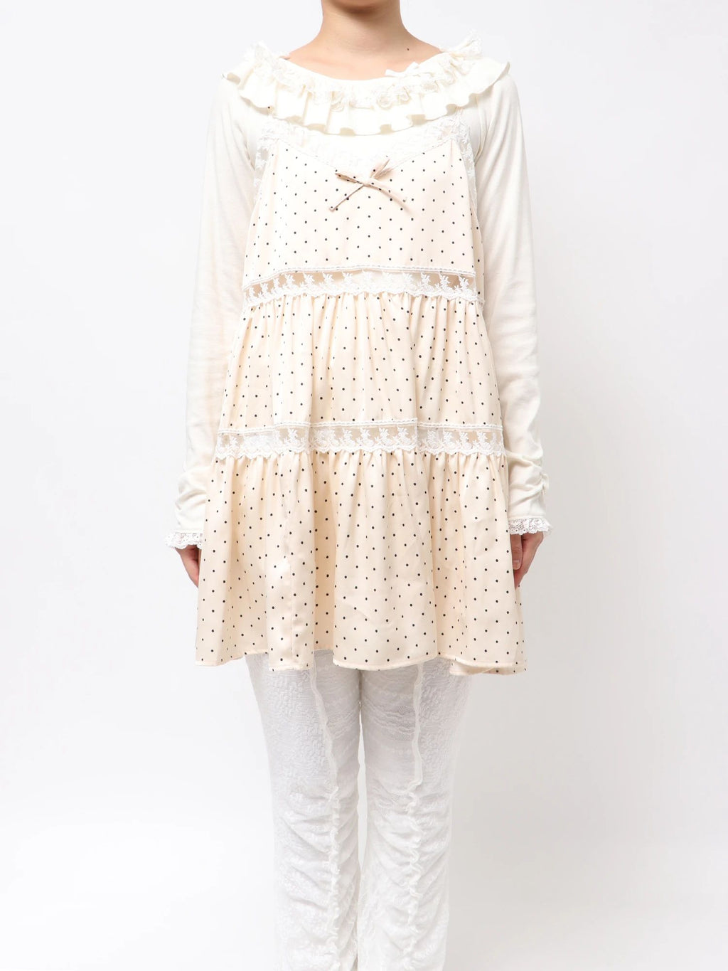 merry jenny｜Dot Babydoll Dress