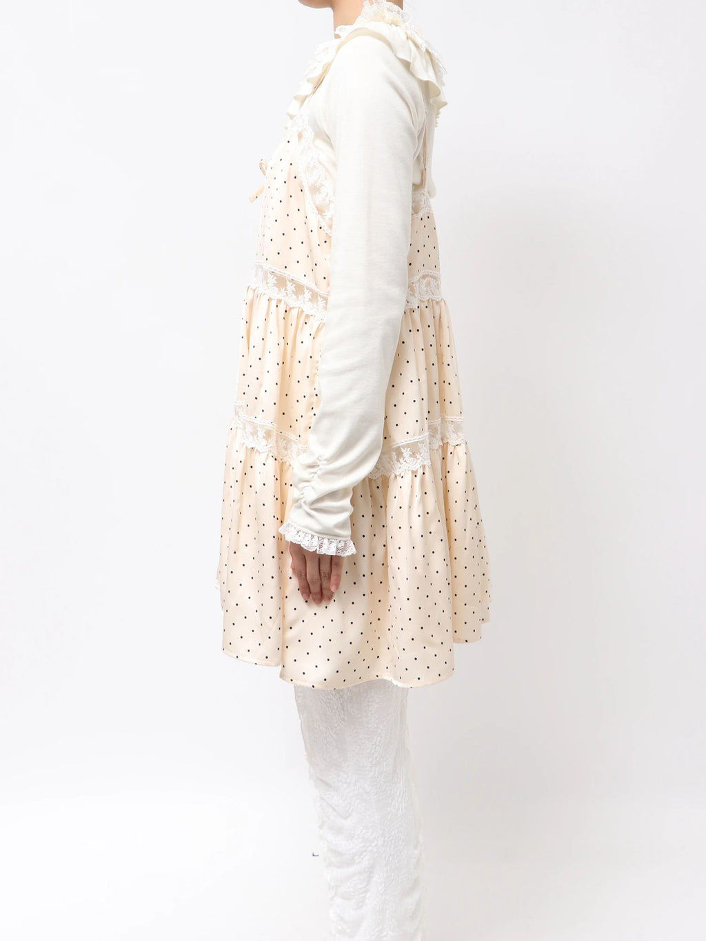 merry jenny｜Dot Babydoll Dress