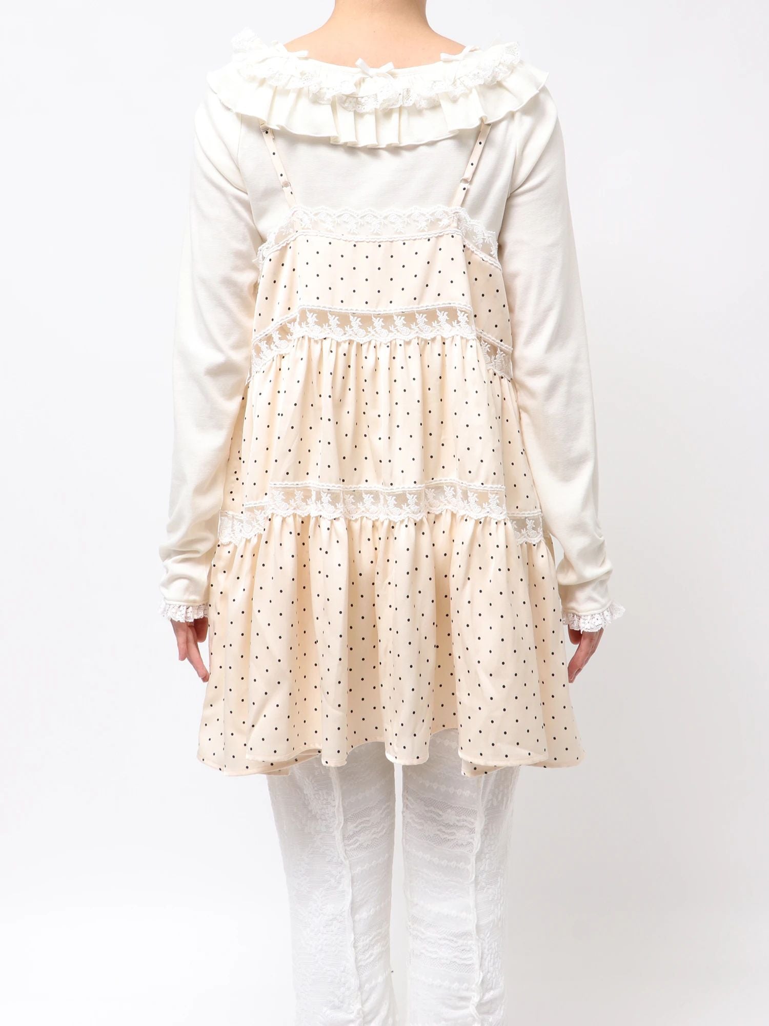 merry jenny｜Dot Babydoll Dress