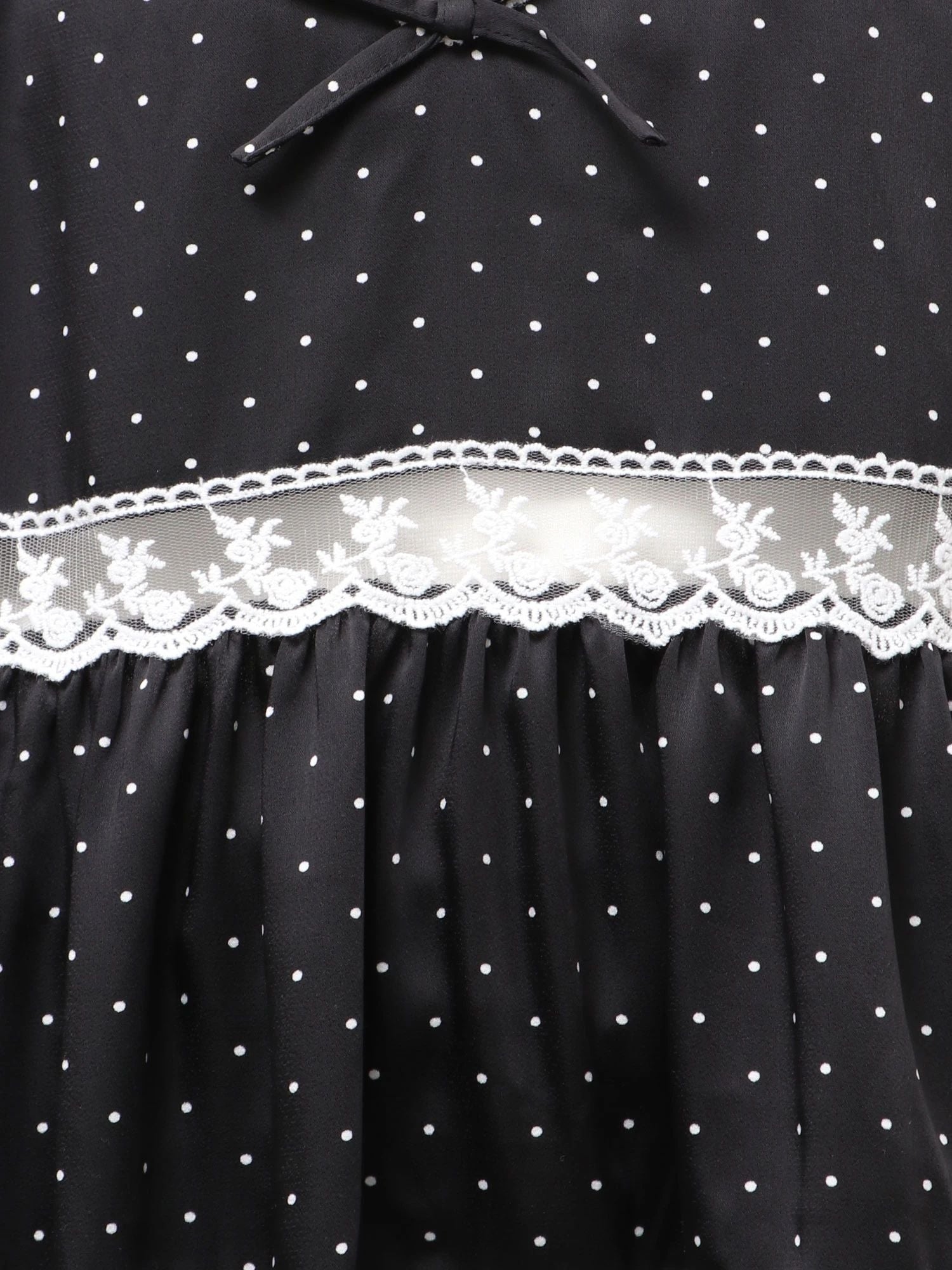 merry jenny｜Dot Babydoll Dress