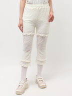 merry jenny｜Stretch Lace Capri Pants