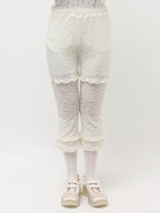 merry jenny｜Stretch Lace Capri Pants