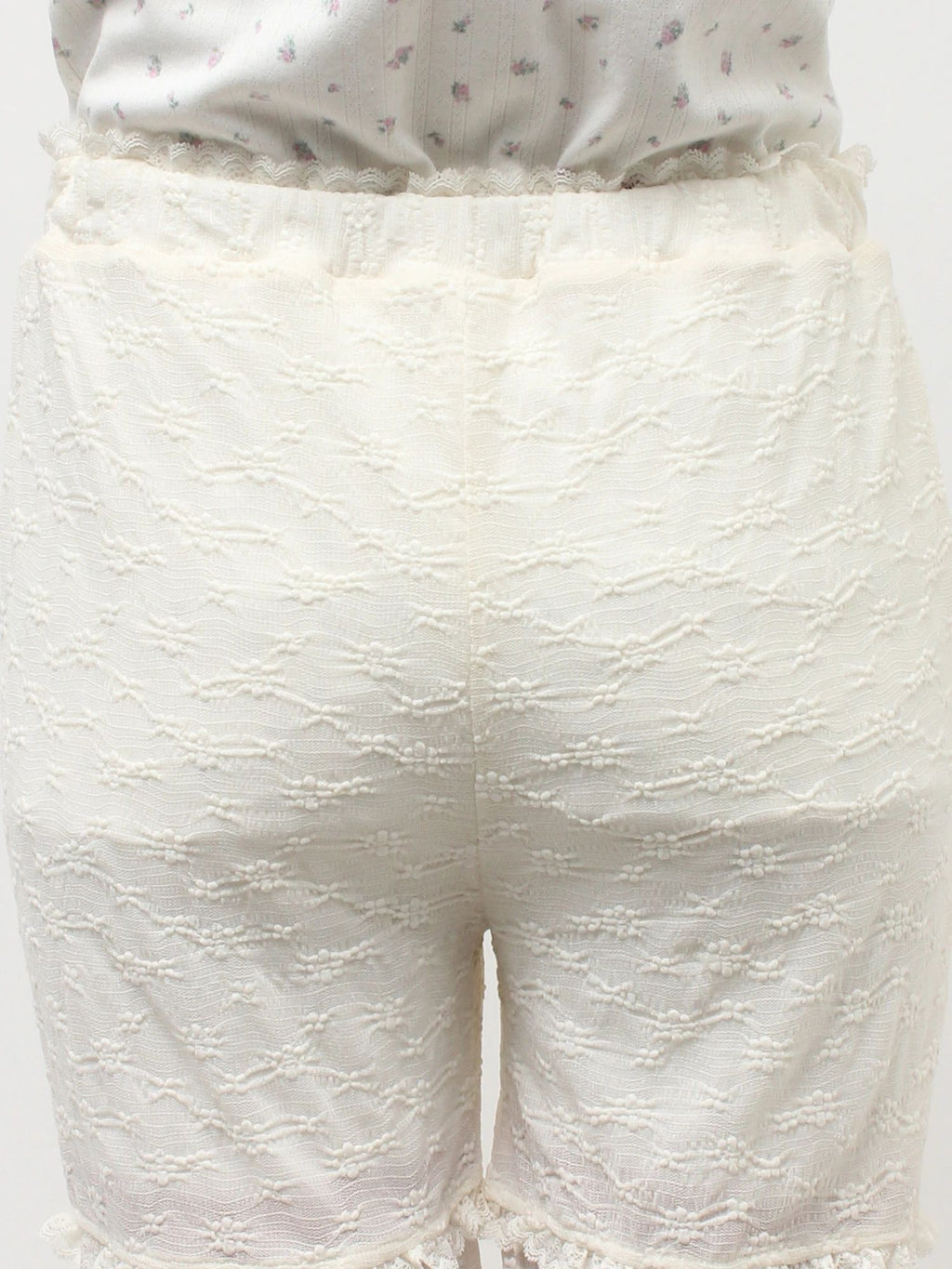 merry jenny｜Stretch Lace Capri Pants