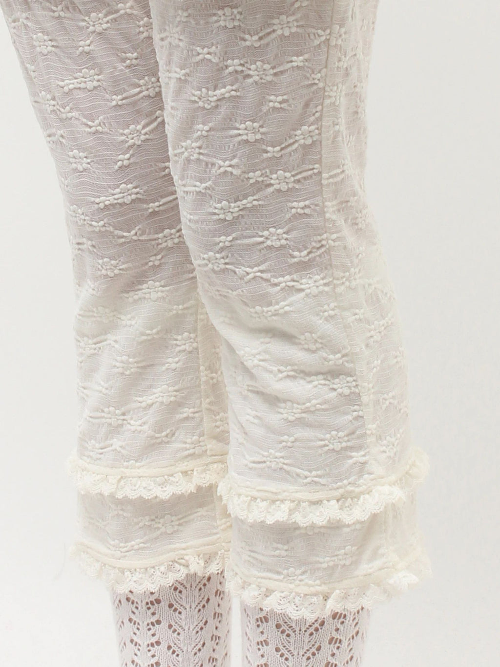 merry jenny｜Stretch Lace Capri Pants
