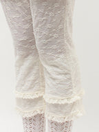 merry jenny｜Stretch Lace Capri Pants