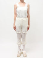 merry jenny｜Stretch Lace Capri Pants