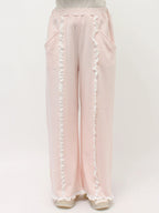 merry jenny｜Lace Frill Sweatpants