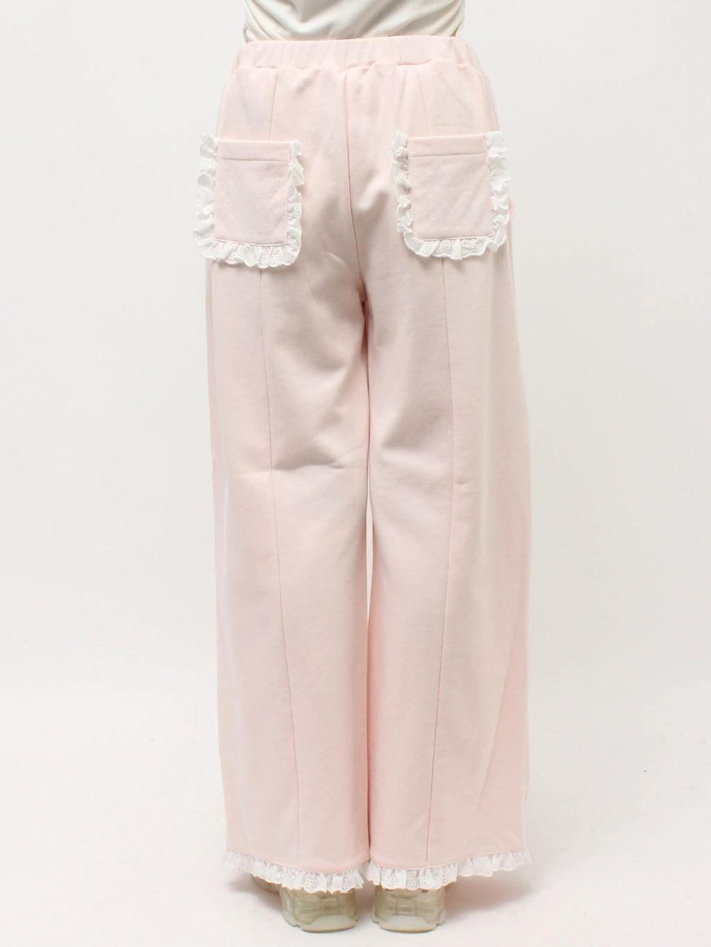 merry jenny｜Lace Frill Sweatpants
