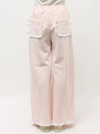merry jenny｜Lace Frill Sweatpants