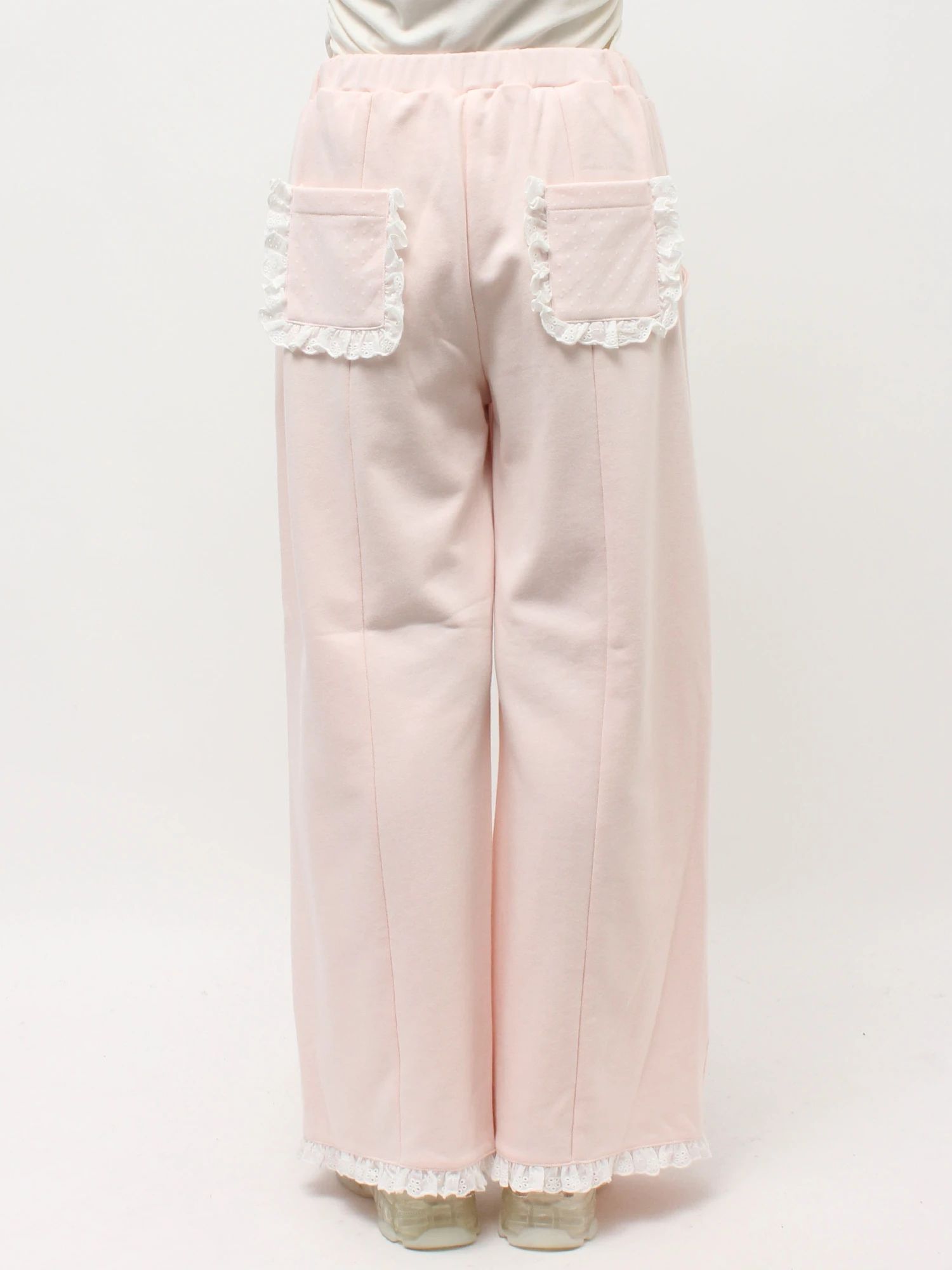 merry jenny｜Lace Frill Sweatpants