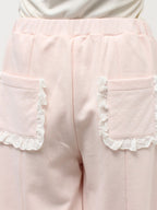 merry jenny｜Lace Frill Sweatpants