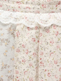 merry jenny｜Flower Assorted Pleated Mini Skirt