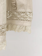 merry jenny｜Pleats Apron Layered Skirt