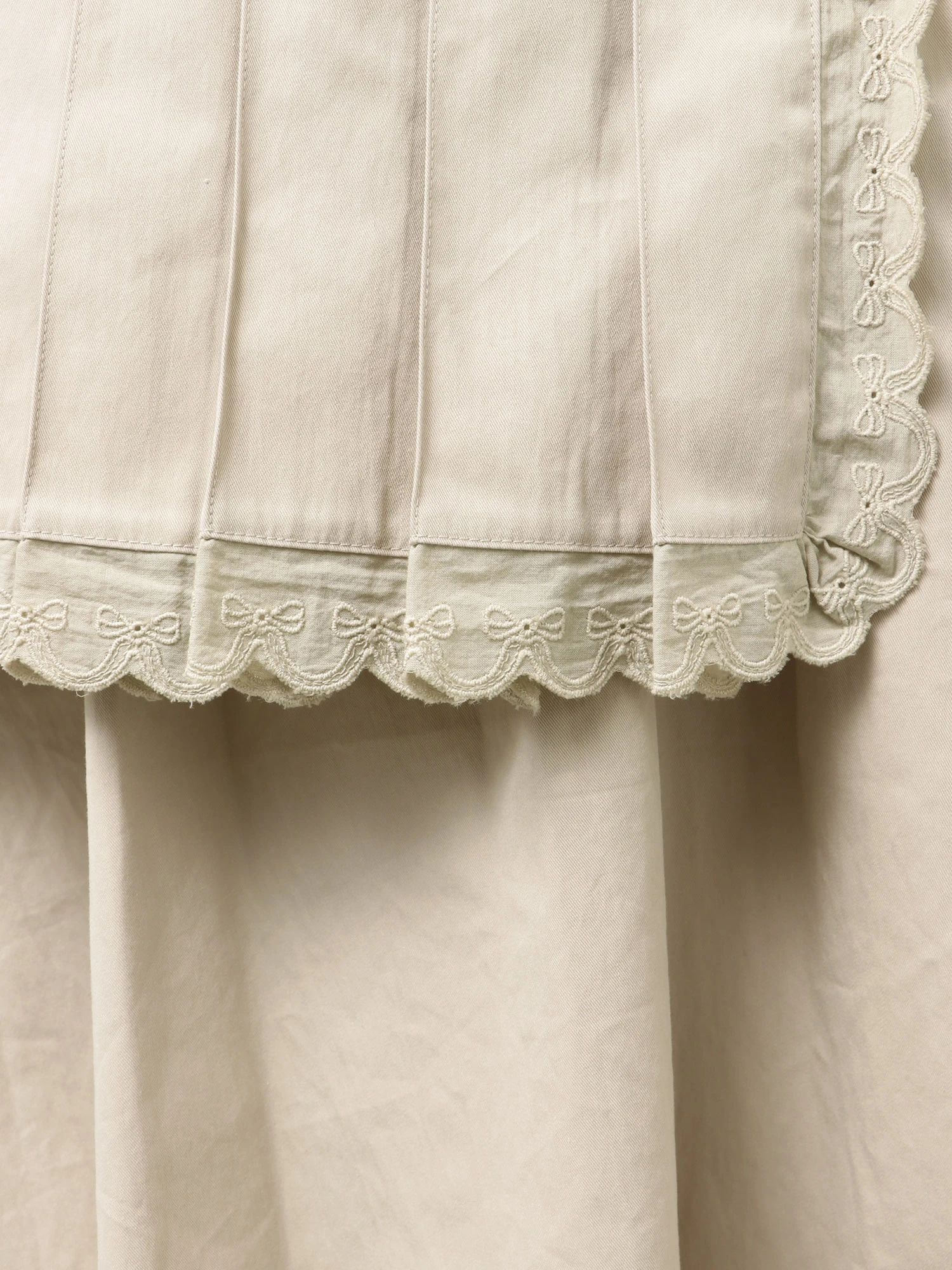 merry jenny｜Pleats Apron Layered Skirt