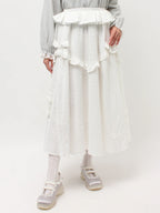 merry jenny｜Decorative Ribbon Flare Skirt