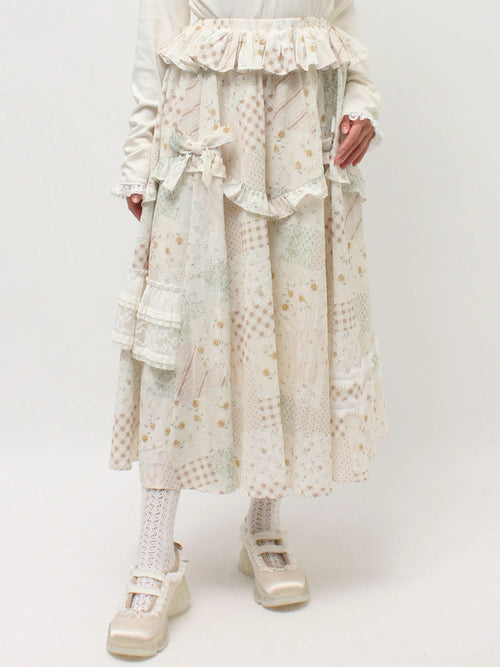 merry jenny｜Decorative Ribbon Flare Skirt