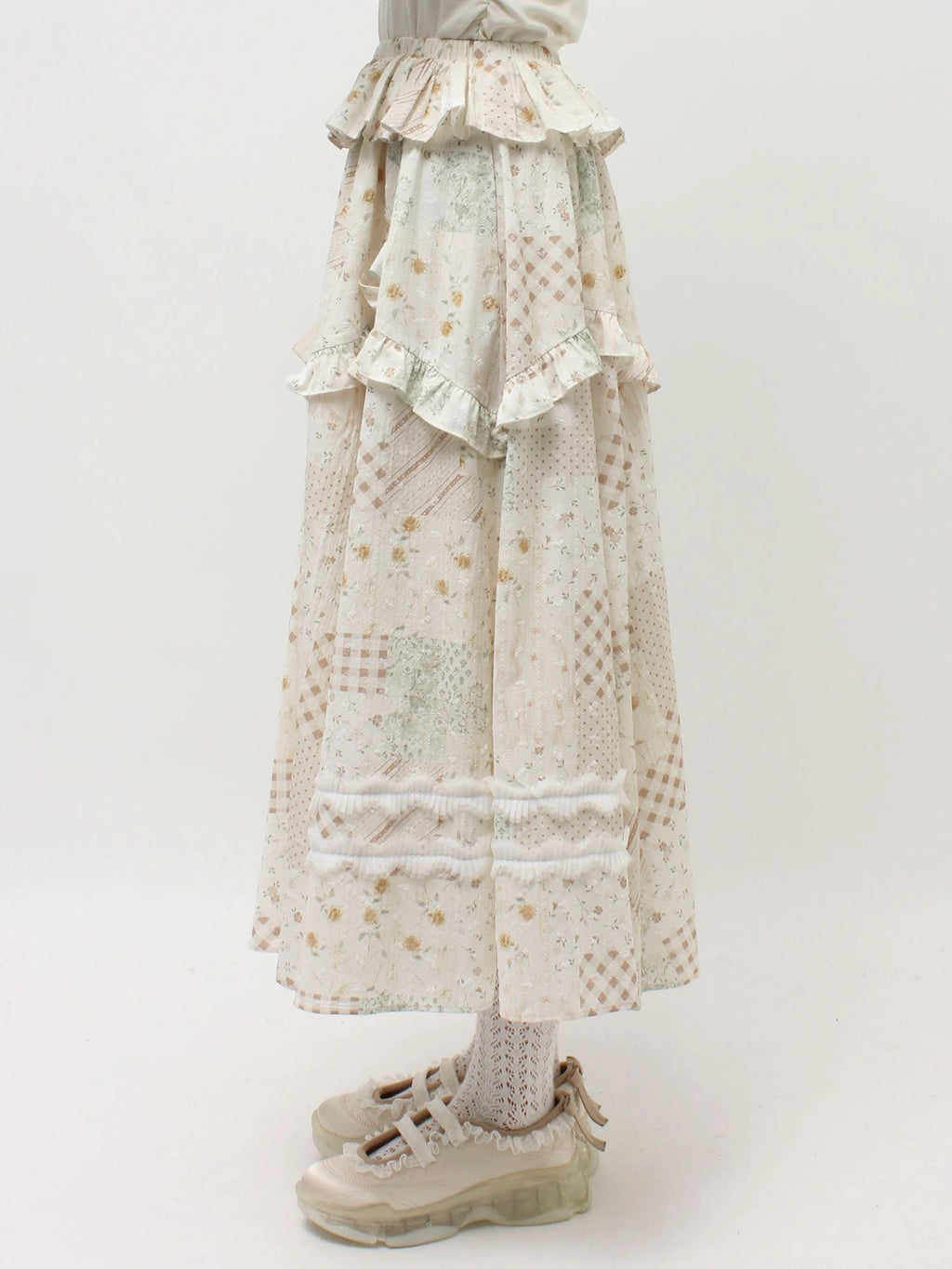 merry jenny｜Decorative Ribbon Flare Skirt