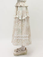 merry jenny｜Decorative Ribbon Flare Skirt