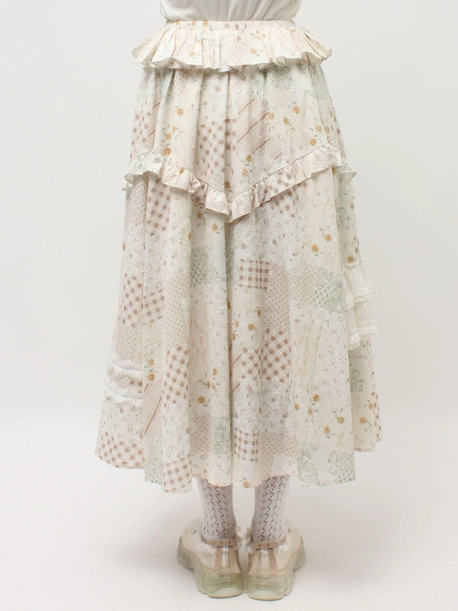merry jenny｜Decorative Ribbon Flare Skirt