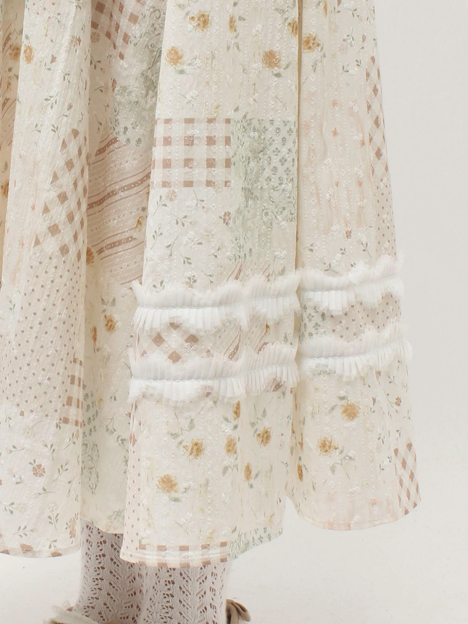 merry jenny｜Decorative Ribbon Flare Skirt