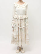 merry jenny｜Decorative Ribbon Flare Skirt
