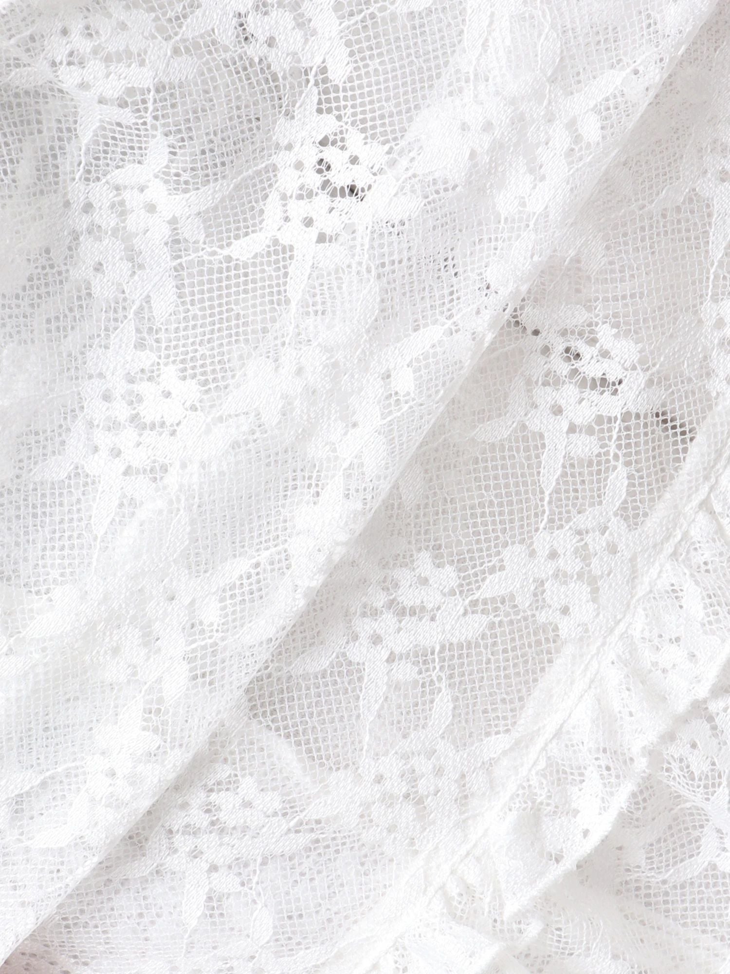 merry jenny｜Sheer Lace Flare Skirt