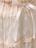 merry jenny｜Sheer Lace Flare Skirt