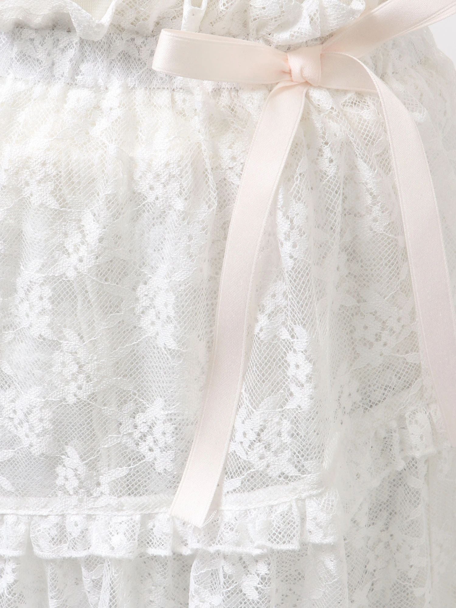 merry jenny｜Sheer Lace Flare Skirt