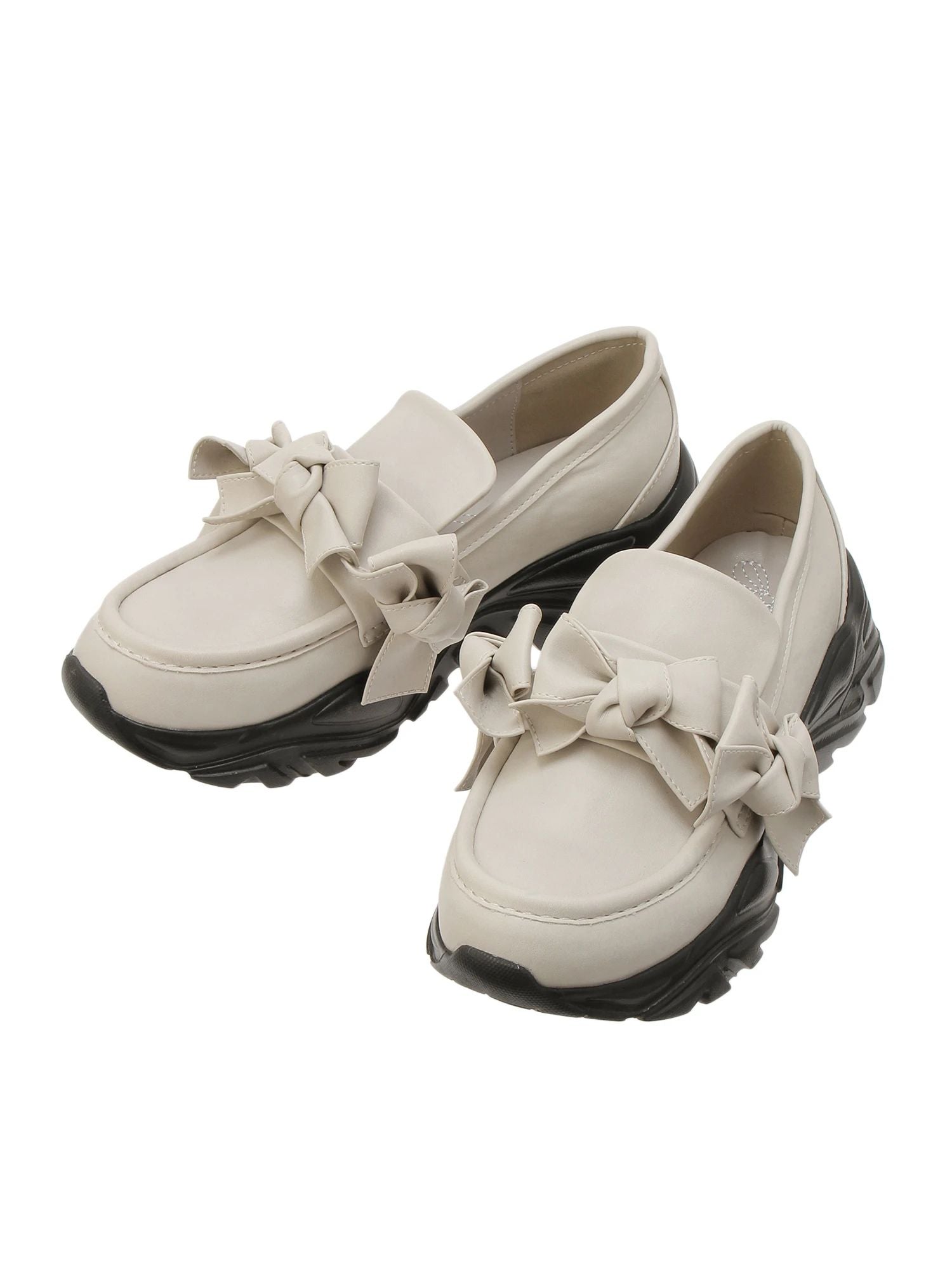 merry jenny｜Ribbon Platform Sneakers