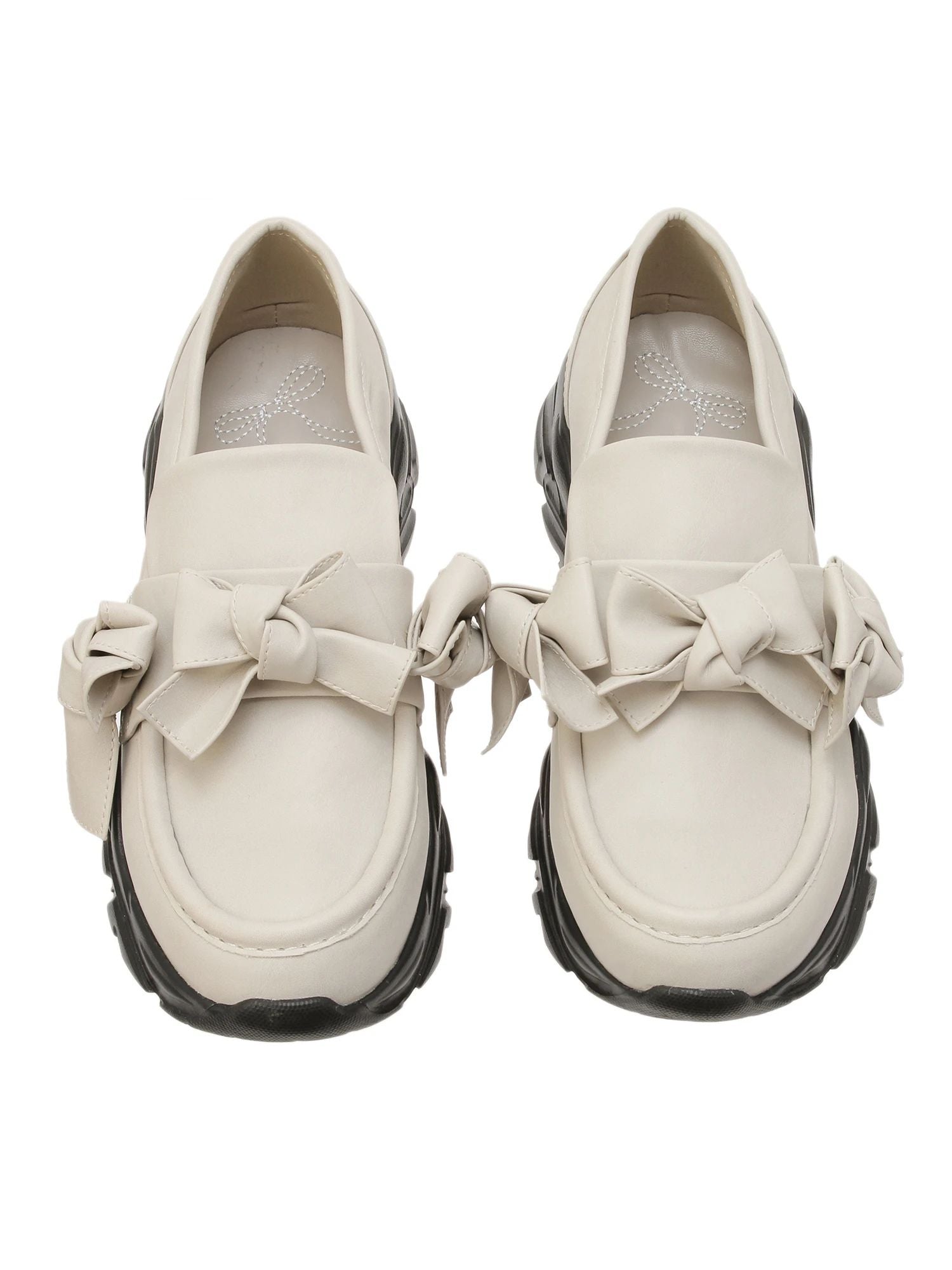 merry jenny｜Ribbon Platform Sneakers