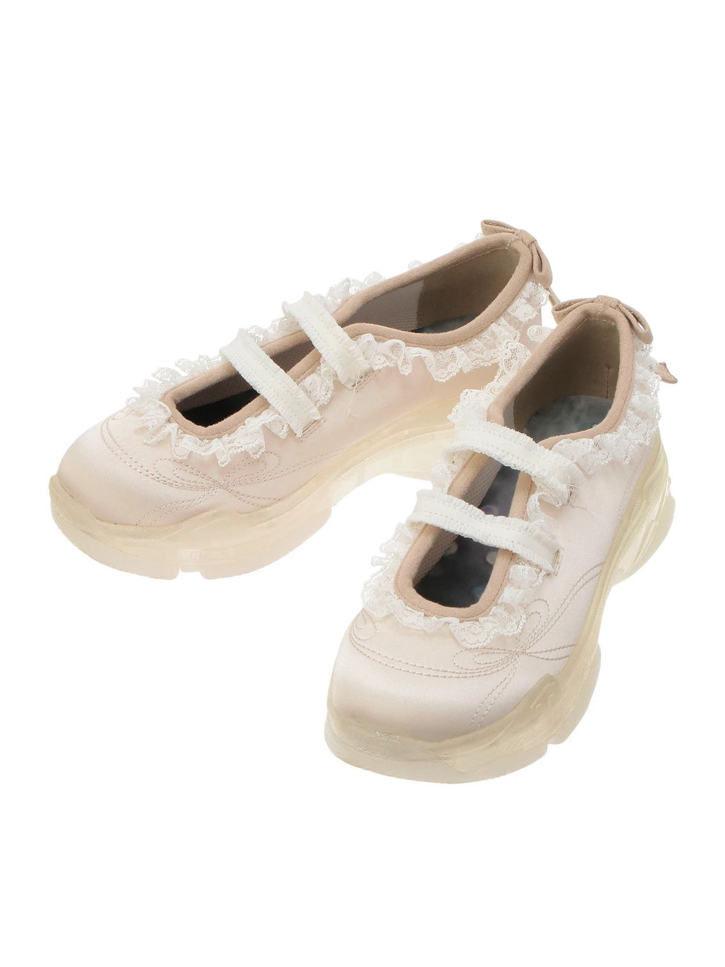 merry jenny｜Satin Rrill Band Sneakers