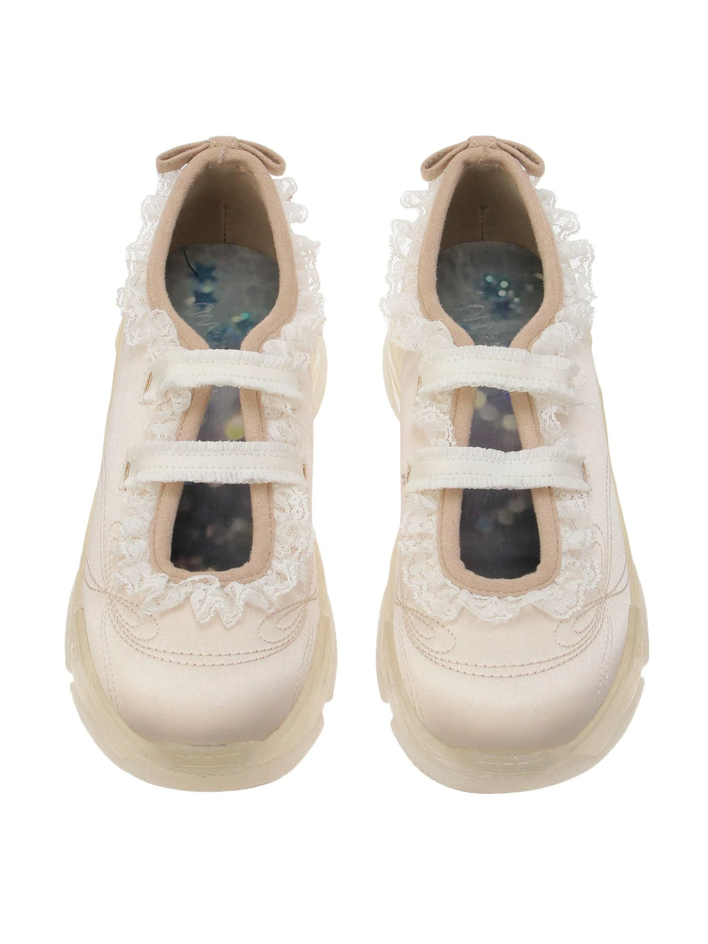 merry jenny｜Satin Rrill Band Sneakers
