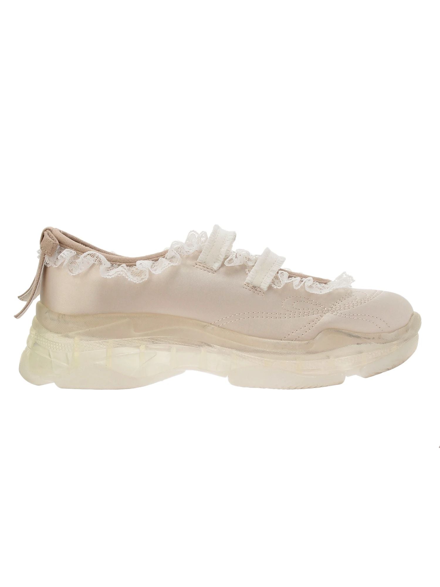 merry jenny｜Satin Rrill Band Sneakers