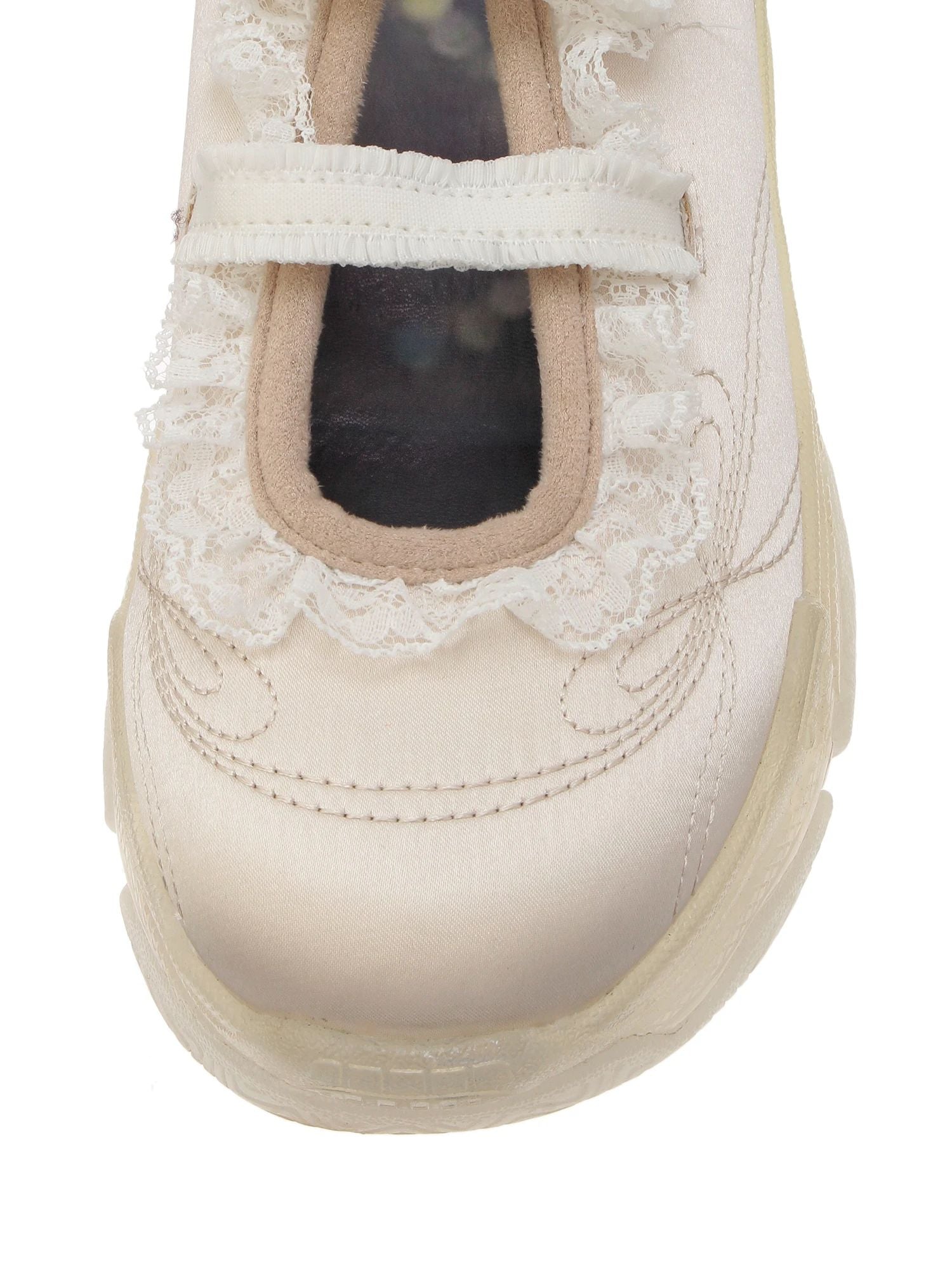 merry jenny｜Satin Rrill Band Sneakers