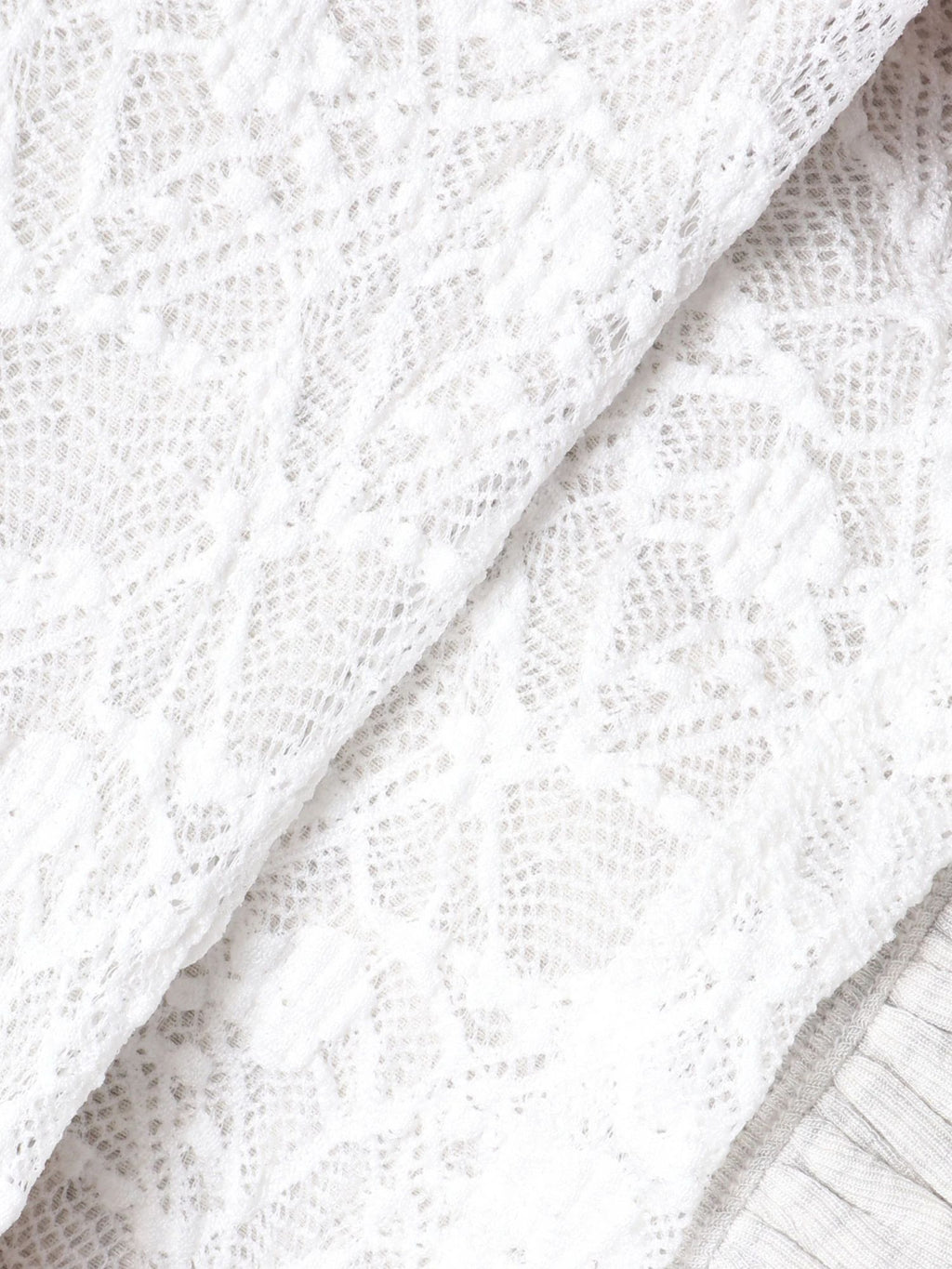 merry jenny｜Lace Layered Long Tee