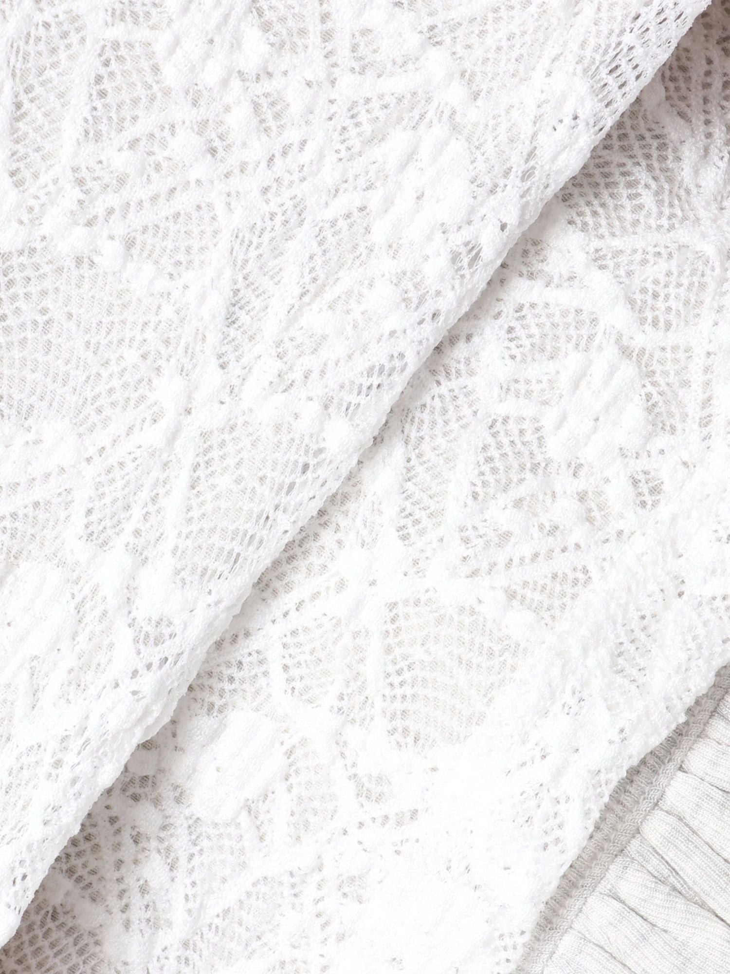 merry jenny｜Lace Layered Long Tee