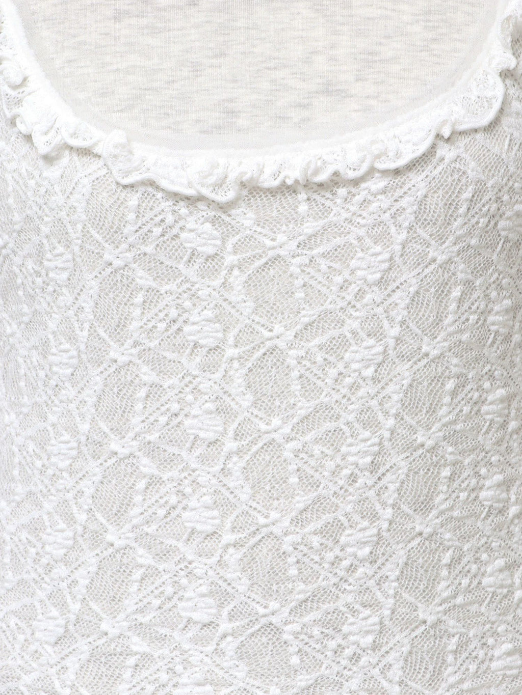 merry jenny｜Lace Layered Long Tee